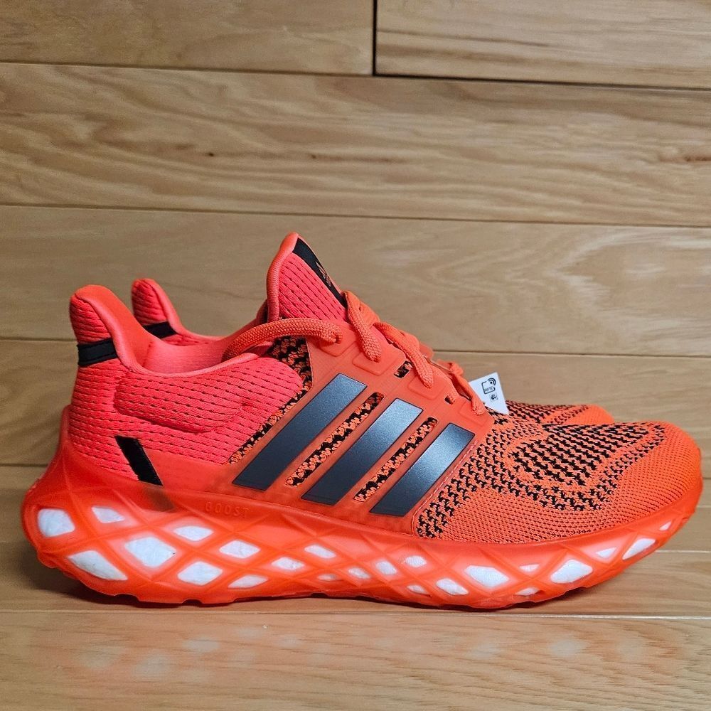 Adidas Ultraboost Web DNA 8.5 Mens Running Shoes Solar Red Black GY4171